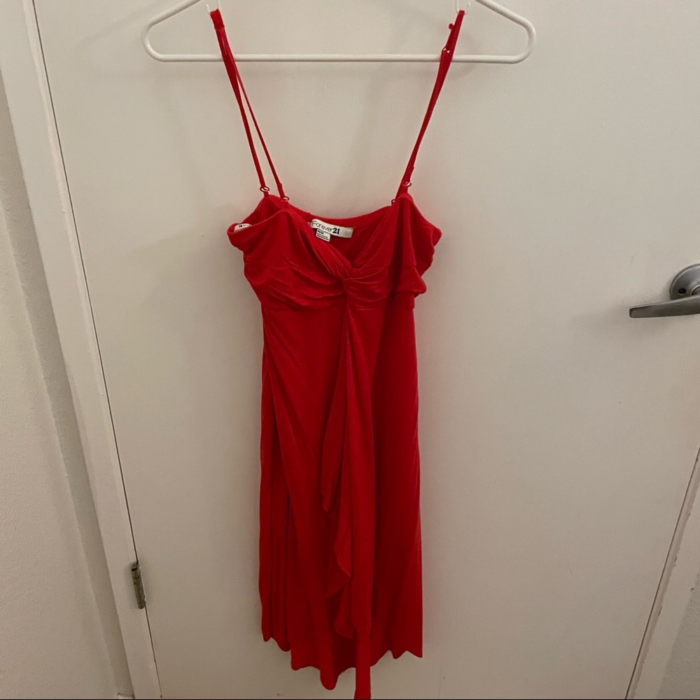 Forever 21 Red Sexy Flowy Dress